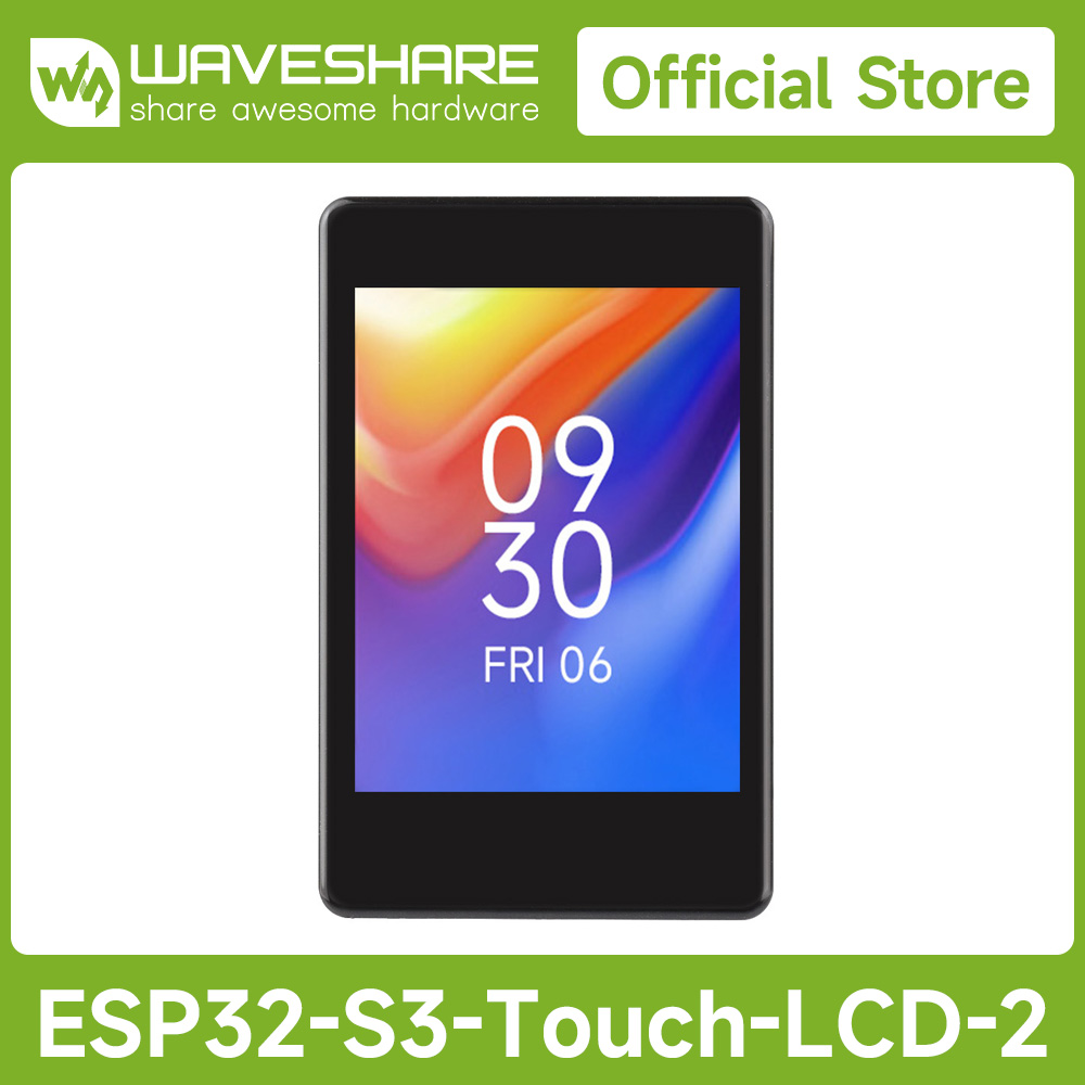 Lolin S3 - Waveshare ESP32-S3 บอร์ดพัฒนาจอแสดงผลแบบสัมผัสแบบ Capacitive ขนาด 2