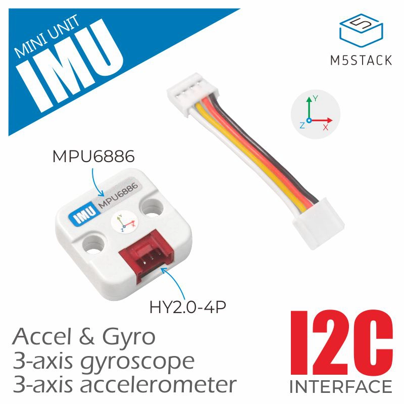 M5Stack - M5Stack ยูนิต IMU 6 แกนอย่างเป็นทางการ (MPU6886)