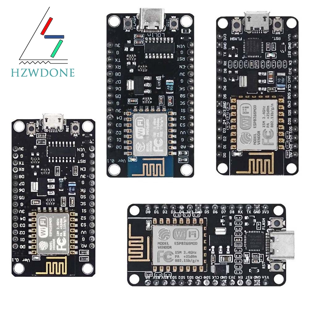 Nodemcuv2 - โมดูลไร้สาย CH340 CP2102 NodeMcu V3 V2