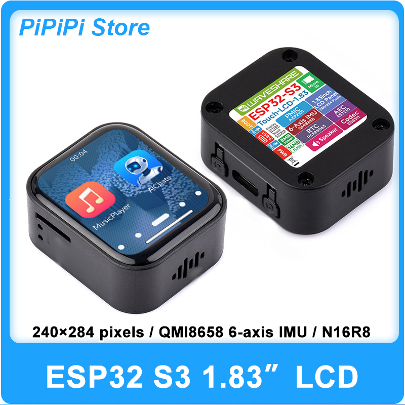Lolin S3 - บอร์ดพัฒนา AI Waveshare ESP32-S3 หน้าจอสัมผัส LCD