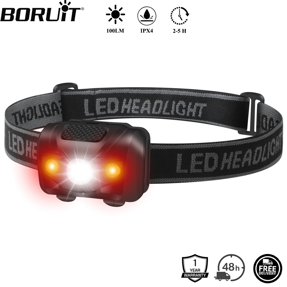 Lolin D32 - ไฟฉายคาดศีรษะ BORUiT 3W Mini LED 4