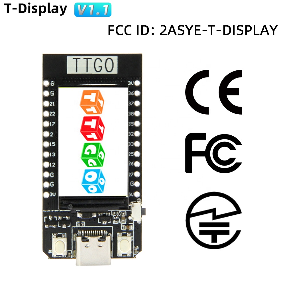 บอร์ดควบคุมไร้สาย TTGO T-Displ - Ttgo Tdisplay บทวิจารณ์และราคา