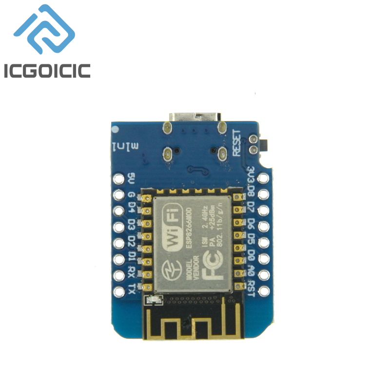 D1มินิ NodeMcu 4M ไบต์ Lua WiF - Wemos D1 บทวิจารณ์และราคา